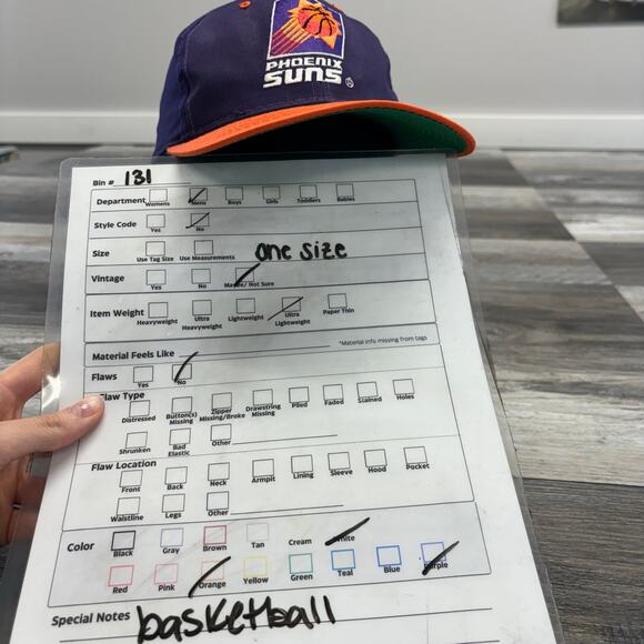 Vintage NBA Phoenix Suns Young An Hat Purple Mens OS Snapback Basketball Hat Cap - Picture 8 of 8